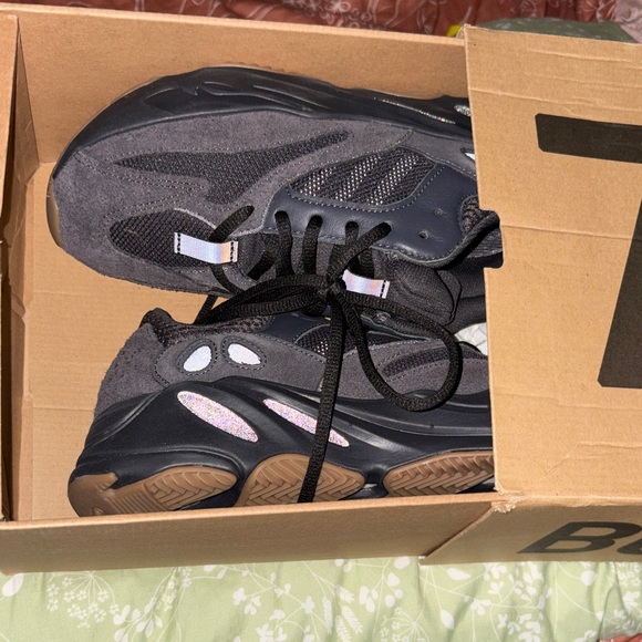 Yeezy Black and Gray Sneakers
